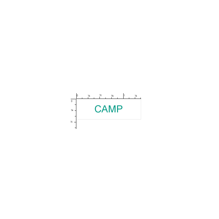 STAMP - SELF-INKING - 9/16 X 1-1/2 - CAMP
