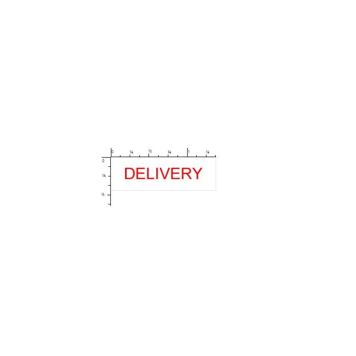 STAMP - SELF-INKING - 9/16 X 1-1/2 - DELIVERY