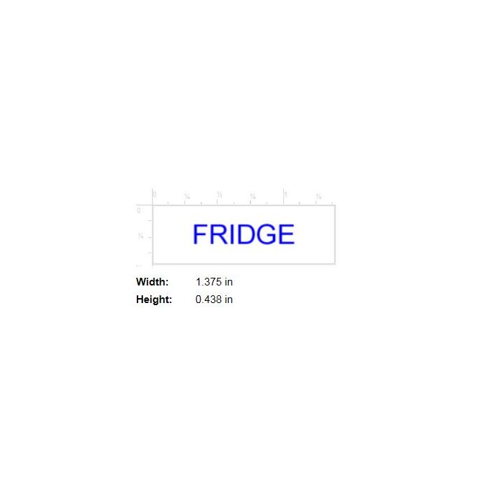 STAMP - SELF-INKING - 9/16 X 1-1/2 - FRIDGE - P4911FRIDGE