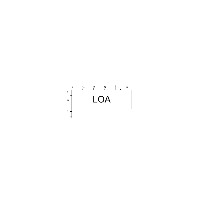 STAMP - SELF-INKING - 9/16 X 1-1/2 - LOA