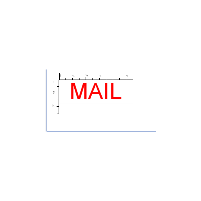 STAMP - SELF-INKING - 9/16 X 1-1/2 - MAIL