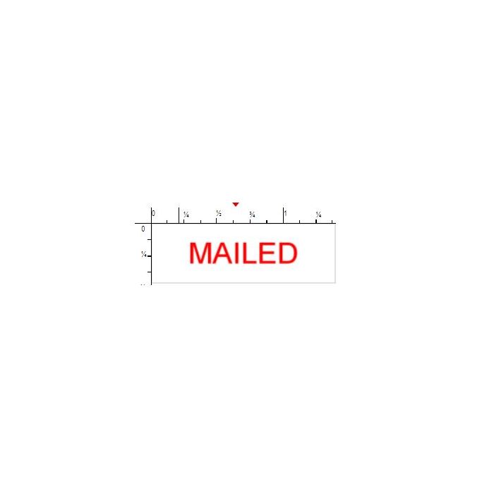 STAMP - SELF-INKING - 9/16 X 1-1/2 - MAILED - P4911MAILED
