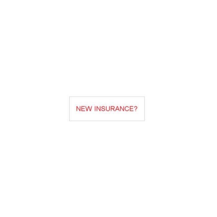 STAMP - SELF-INKING - 9/16 X 1-1/2 - NEW INSURANCE? - P4911NEWINS
