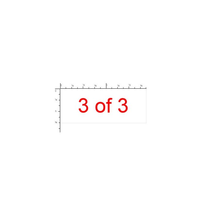 STAMP - SELF-INKING - 3/4 X 1-7/8 - 3 OF 3 - P4912-3 OF 3