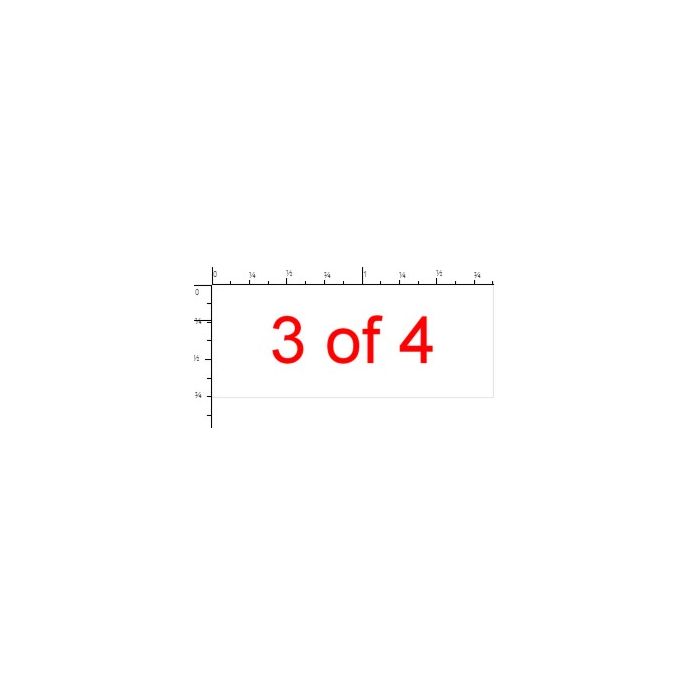 STAMP - SELF-INKING - 3/4 X 1-7/8 - 3 OF 4 - P4912-3 OF 4