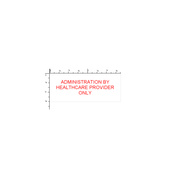 STAMP - SELF-INKING - 3/4 X 1-7/8 - ADMINISTRATION BY