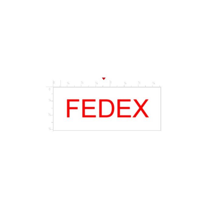 STAMP - SELF-INKING - 3/4 X 1-7/8 - FEDEX - P4912FEDEX