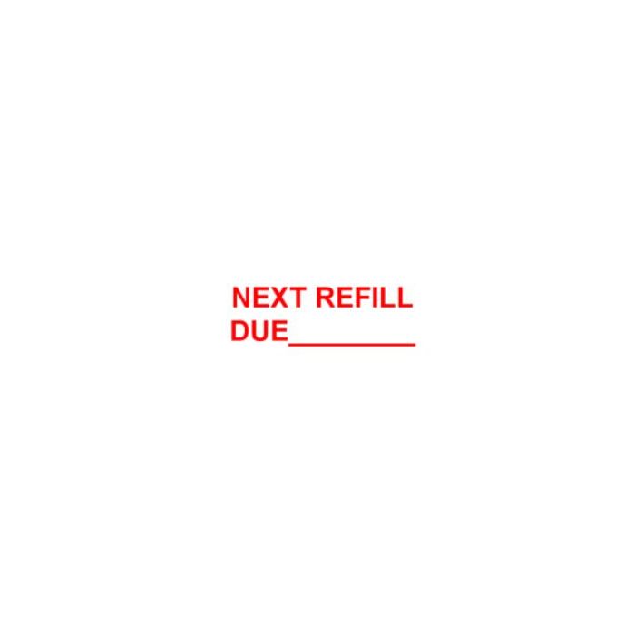 STAMP - SELF-INKING - 3/4 X 1-7/8 - NEXT REFILL DUE____ - P4912NEXTREFILL