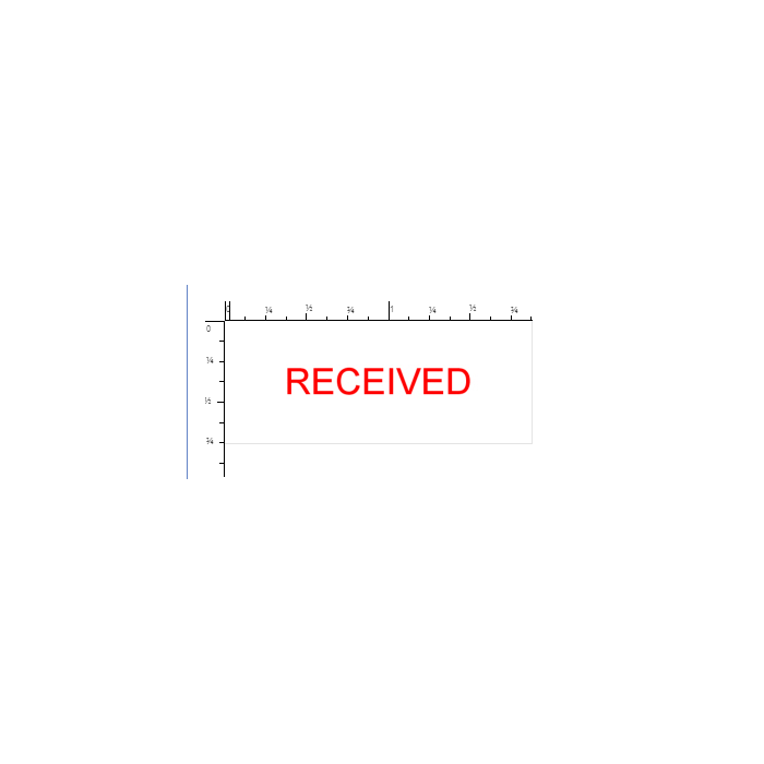 STAMP - SELF-INKING - 1 X 2-3/4 - RECEIVED - P4912RECEIVED