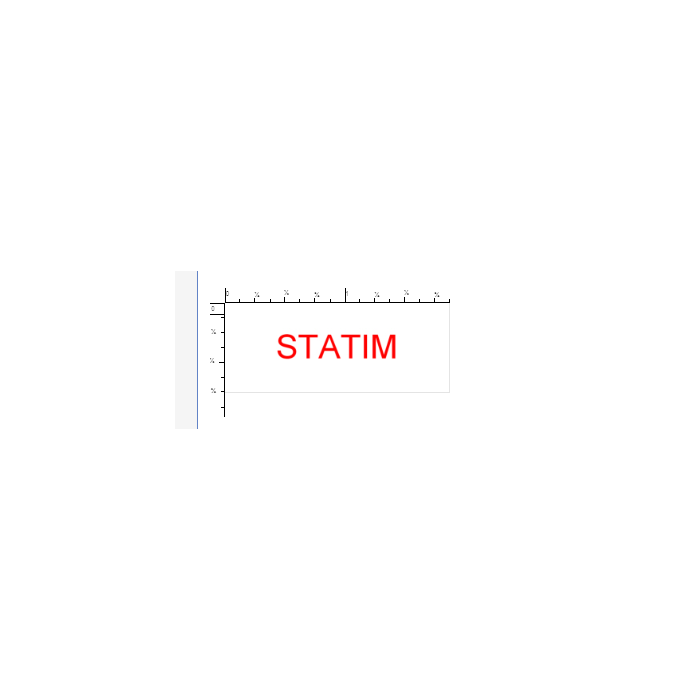 STAMP - SELF-INKING - 3/4 X 1-7/8 - STATIM - P4912STATIM