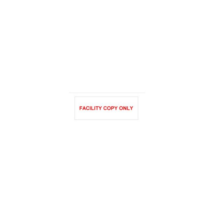 STAMP - SELF-INKING - 1 X 2-3/4 - FACILITY COPY ONLY - P4915FACILITY