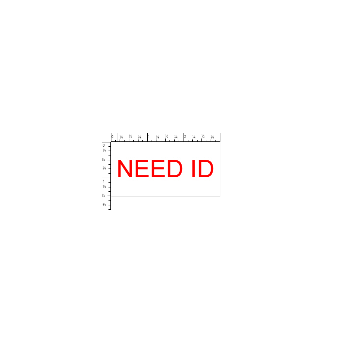 STAMP - SELF-INKING - 1-1/2 X 3 - NEED ID - P4926NEEDID