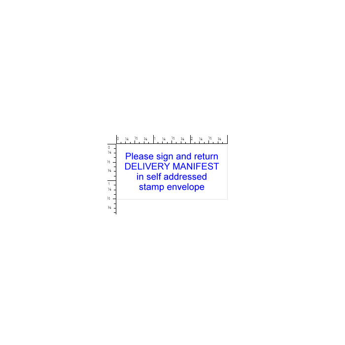 STAMP - SELF-INKING - 1-1/2 X 3 - PLEASE SIGN AND RETURN - P4926SIG-RET
