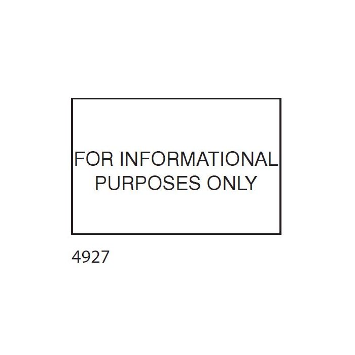 STAMP - SELF-INKING - 1-9/16 X 2-3/8 - FOR INFORMATIONAL PURPOSES ONLY - P4927INFO