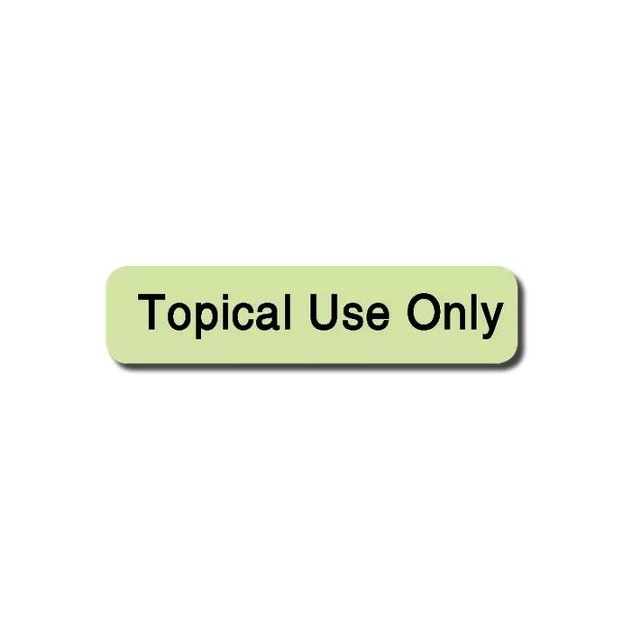 WARNING LABEL 1-1/2 X 3/8 TOPICAL USE ONLY - PAUXW-0026