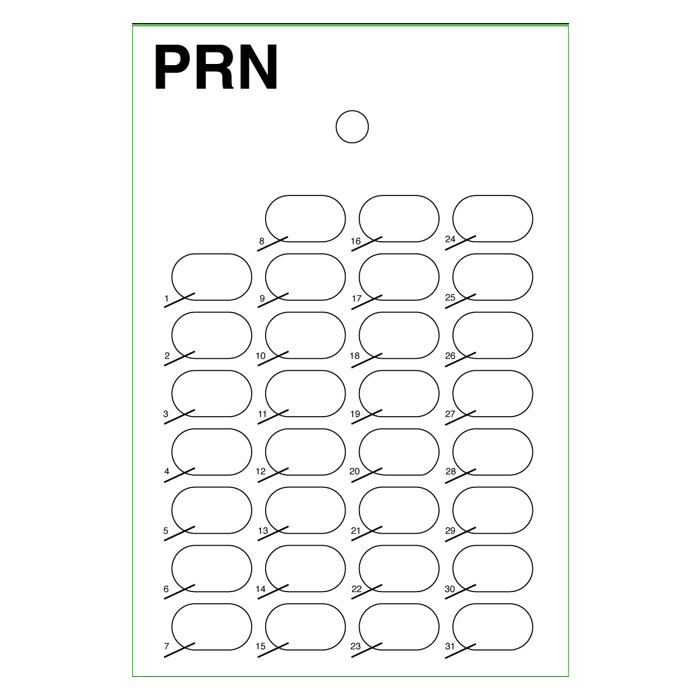 300-47 31 CT PILL CARDS - PC300-47