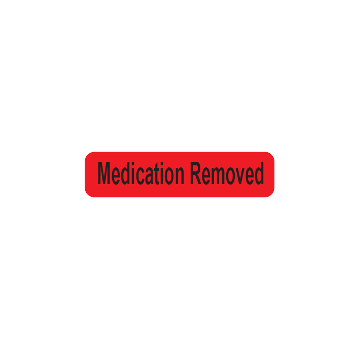 WARNING LABEL - 1-9/16 X 3/8 - MEDICATION REMOVED