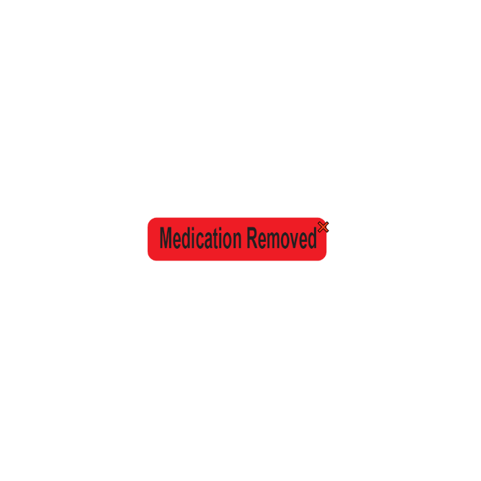 WARNING LABEL - 1-9/16 X 3/8 - MEDICATION REMOVED