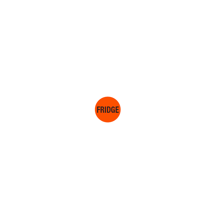 WARNING LABEL - 3/4 CIRCLE - FRIDGE