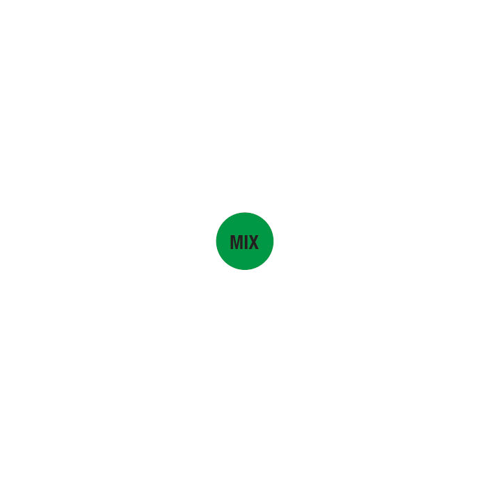 WARNING LABEL - 3/4 CIRCLE - MIX