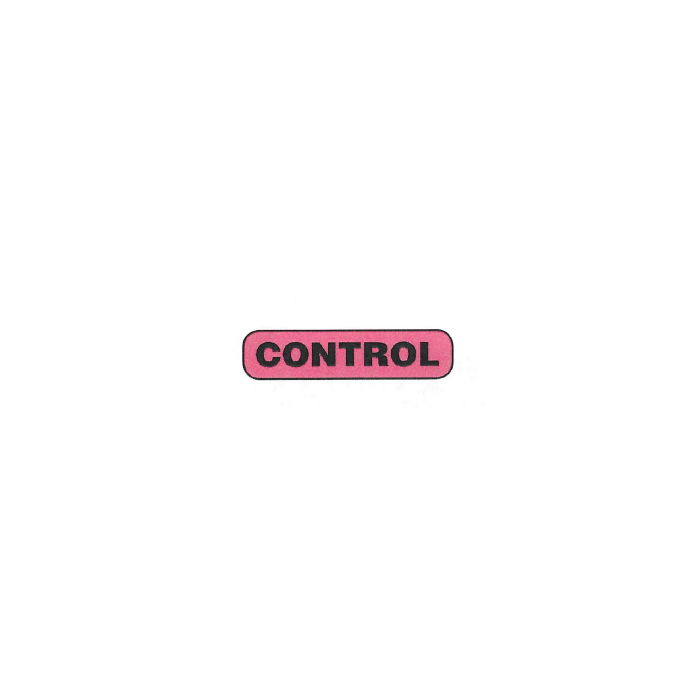 WARNING LABEL - 1-9/16 X 3/8- CONTROL - P-CONTROL