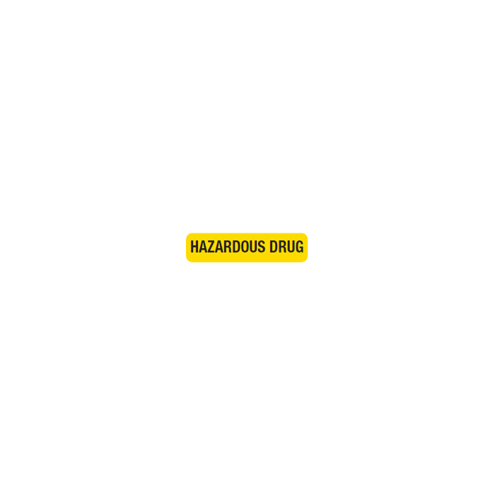 WARNING LABEL - 1-9/16 X 3/8- HAZARDOUS DRUG