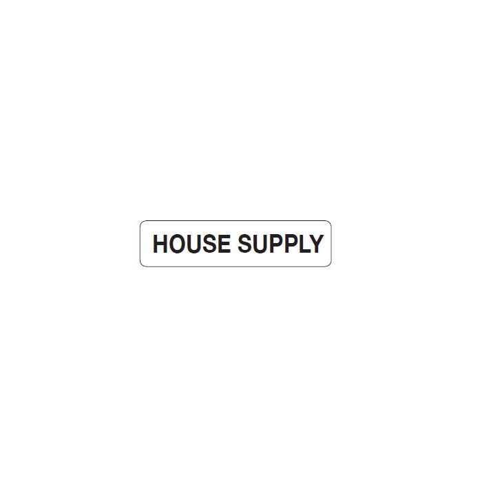 AUXILIARY LABEL  - 1-9/16” X 3/8” HOUSE SUPPLY - PM1HOUSESUPPLY
