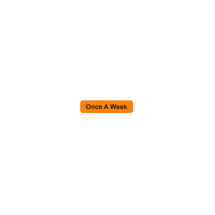 WARNING LABEL - 1-9/16” X 3/8” - ONCE A WEEK
