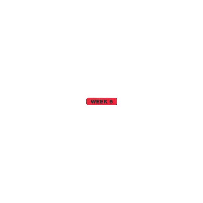 WARNING LABEL - 1-9/16” X 3/8 - WEEK 5 - P-WEEK5
