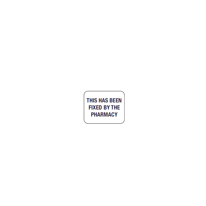WARNING LABEL - 125 X 1 - THIS HAS BEEN FIXED BY PHARMACY