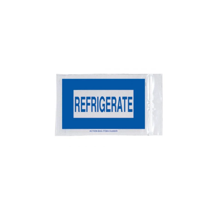 RECLOSABLE ZIP BAG - REFRIGERATE - 4 X 6 - 2 MIL - 1000/CASE - Q19