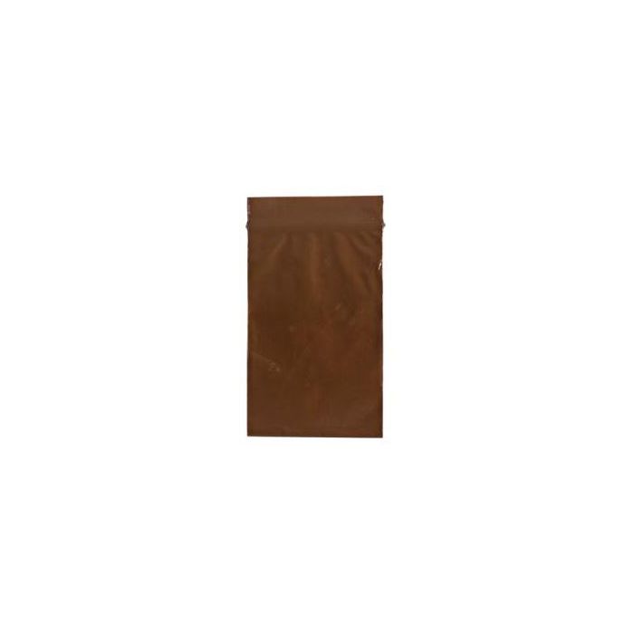 Q203 AMBER RECLOSABLE ZIP BAGS 6" X 8" - Q203