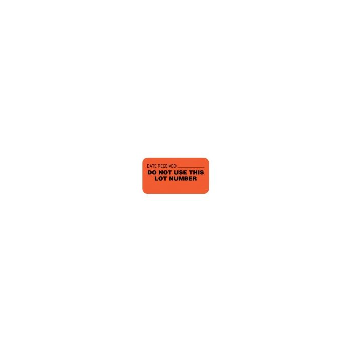 LABEL DATE REC'D/DO NOT USE THIS LOT - QC224