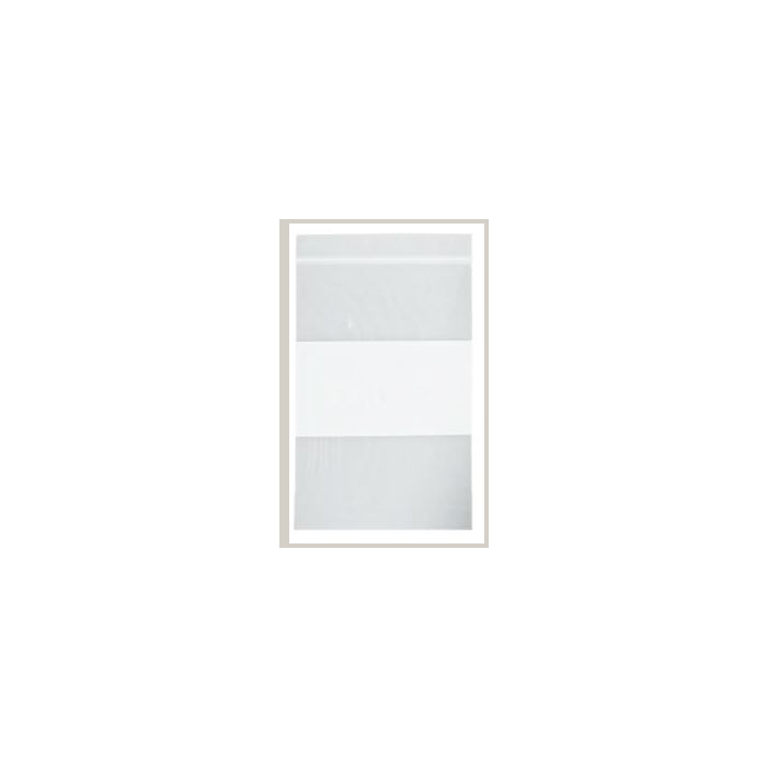 RECLOSABLE ZIP BAG - WHITE BLOCK - 3 X 4 - 2 MIL - 1000/CASE