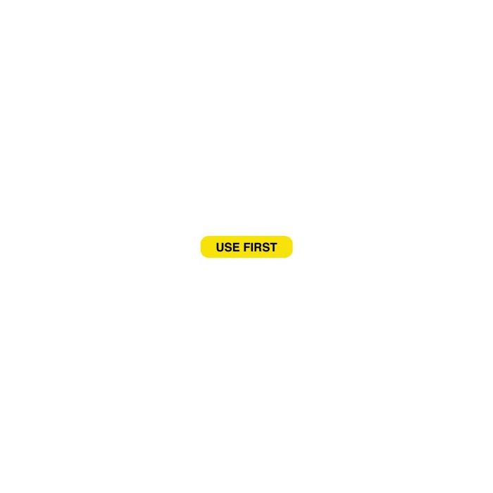 WARNING LABEL USE FIRST 1 5/8 X 3/8