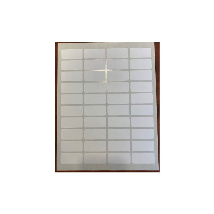 SHEETED LABEL - 40-UP - 7/8 X 1-7/8 - 100 SHEETS/PACK