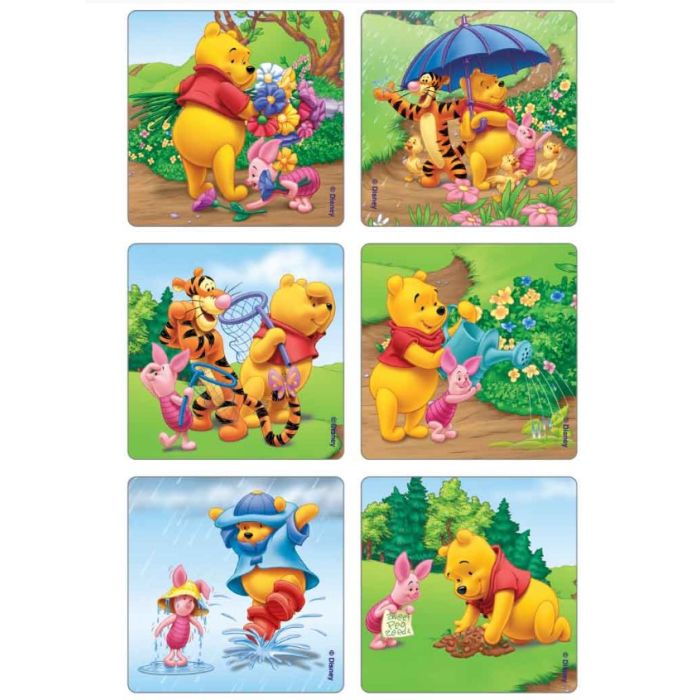 STICKERS - SUNNYTIME POOH & PALS DISNEY - 75/PACK