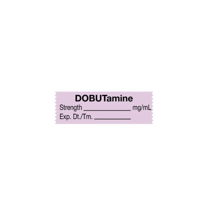 ANESTHESIA TAPE - 1-1/2 X 1/2 - DOBUTAMINE