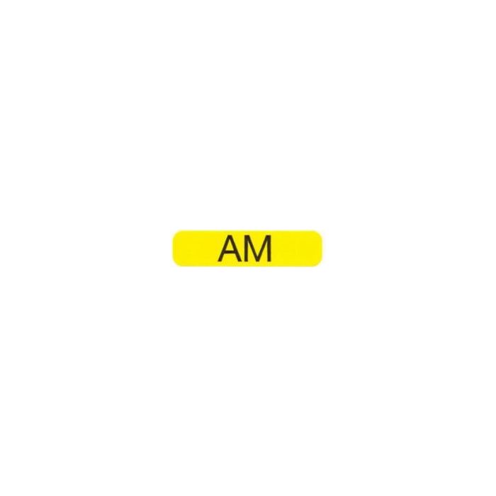 LABEL - 1-9/16 X 3/8 - TIME OF DAY - AM - TIME-AM