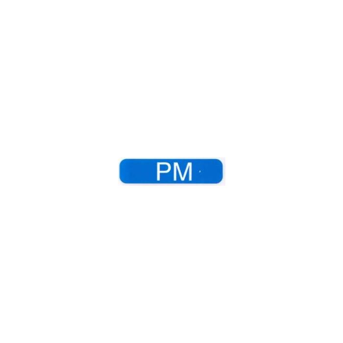 LABEL - 1-9/16 X 3/8 - TIME OF DAY - PM - TIME-PM