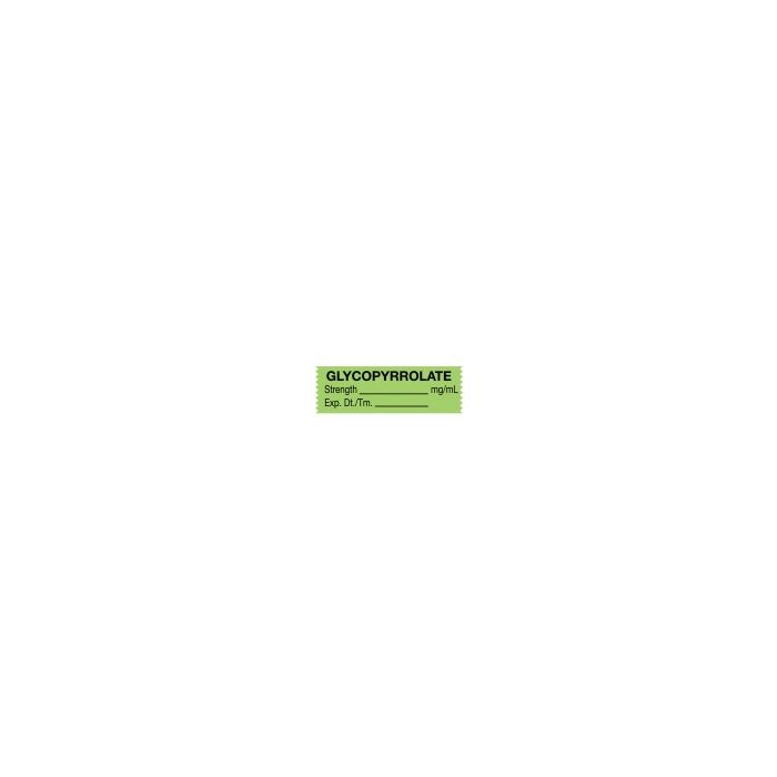 ANESTHESIA TAPE - 1-1/2 X 1/2 - GLYCOPYRROLATE - TJ078