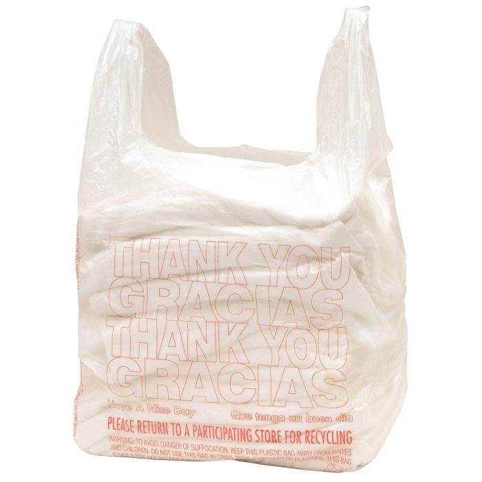 T-SHIRT BAG - PLASTIC - 115 X 65 X 22 - THANK YOU - TYJB