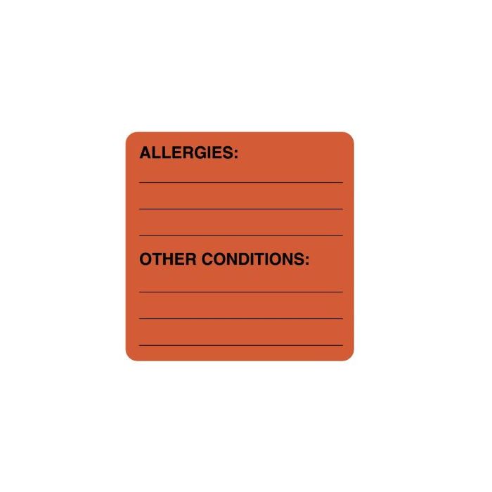 LABEL ALLERGIES OTHER CONDITIONS - ULMR214