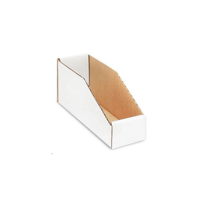 BIN BOX - OPEN TOP - 3 X 9 X 4-1/2 - WHITE - 100/PACK - ULS16264