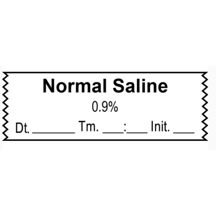 ANESTHESIA TAPE - 1-1/2 X 1/2 - NORMAL SALINE - 09%