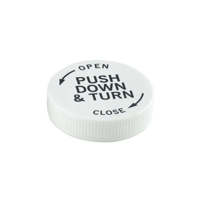 SECURE ADVANTAGE CHILD RESISTANT CAP - 8 DRAM - VSASCR8