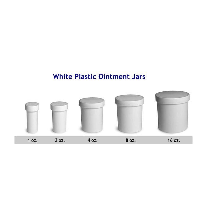 30001 WHITE OINTMENT JARS