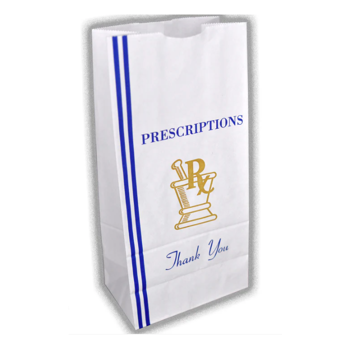 STOCK - THANK YOU – 6-1/2 X 4 X 13-1/2” - 12 LB - RX BAG 26