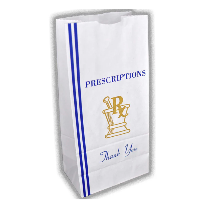 STOCK - THANK YOU – 8 X 5 X 16-1/2” - 20 LB - RX BAG 28