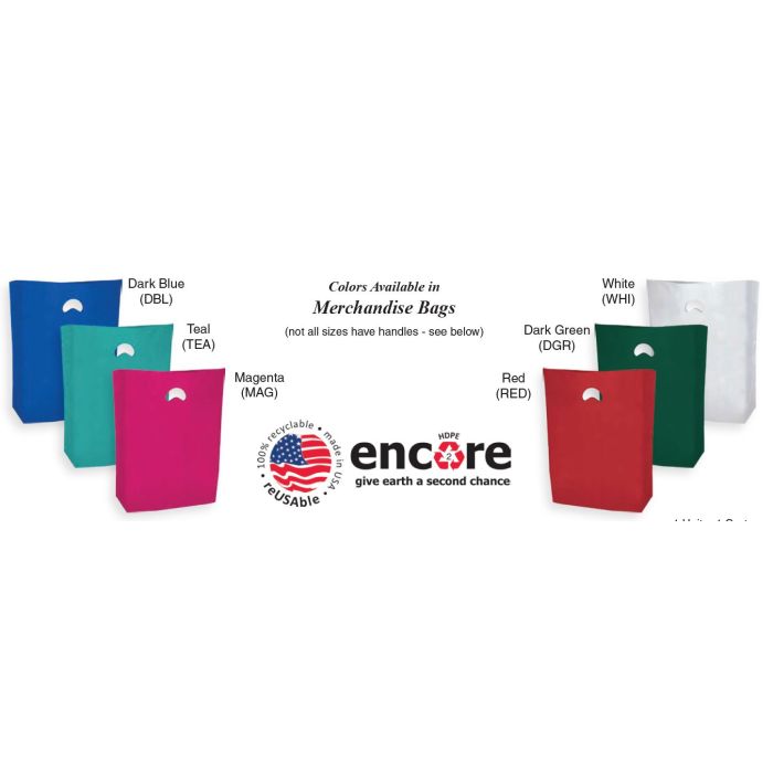 POLY MERCHANDISE BAGS - 12 X 3 X 18 - 500/CASE
